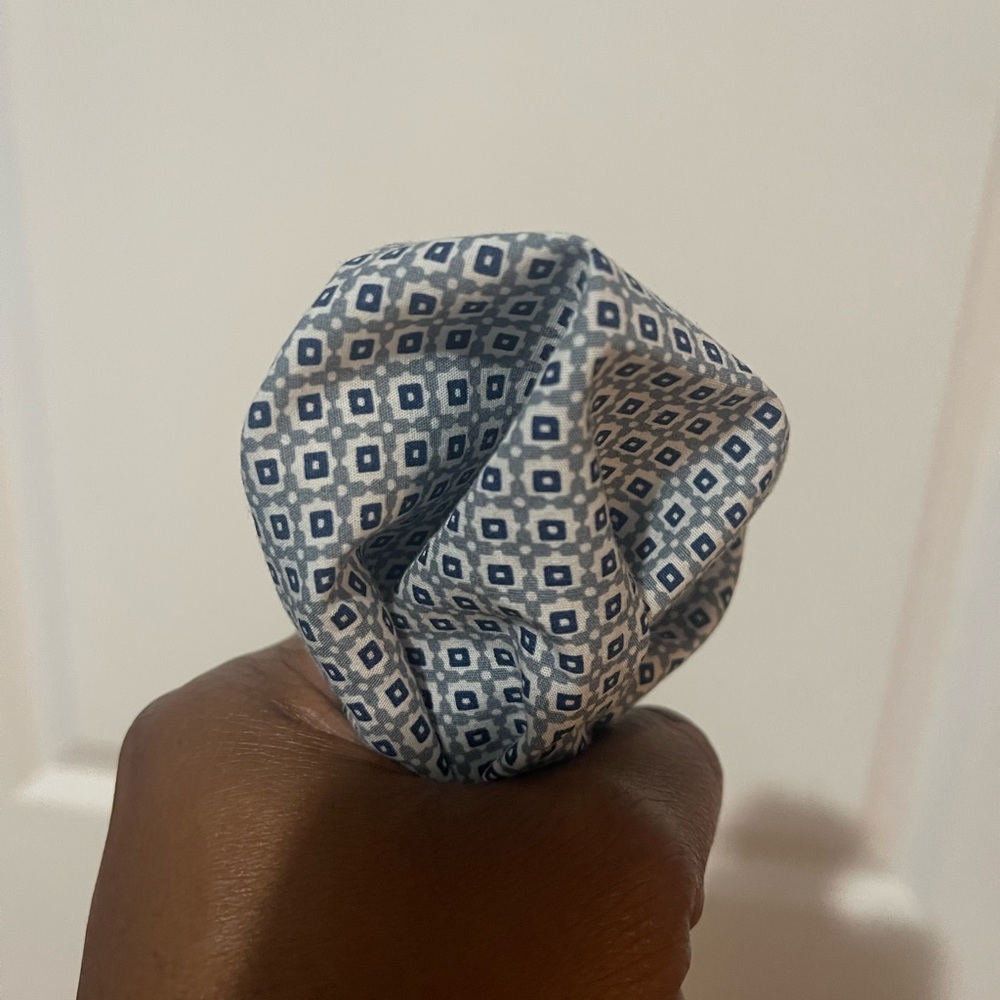 Stylish Custom Pocket Square Grayish Block Colors… - image 3